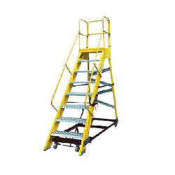 Fiberglass Mobile Maintenance Platform Ladder