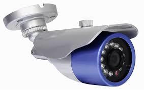 White And Purple Cctv Cameras