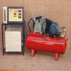 Single Stage Air Compressor Test Rig - Single Stage Reciprocating Type, 1 HP Motor Driven, Includes Data Logging Interface | Adjustable Flow Regulation, Air Pressure and Temperature Measurement