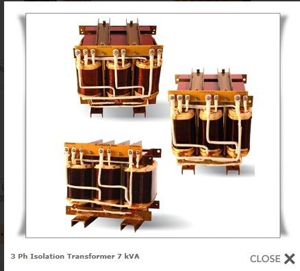 Three Phase Isolation Transformer