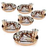 Copper Ss Large Dinner Plate 6 Set