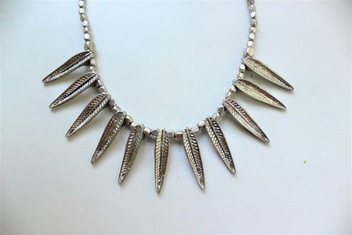 German Silver Beautiful Leaf Necklace