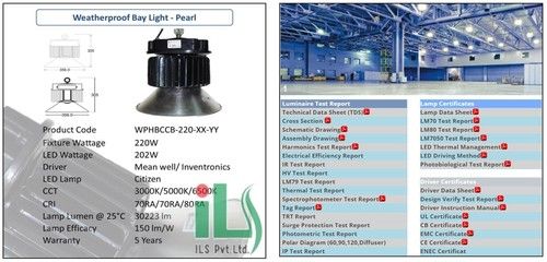 White Indoor Led Bay Light