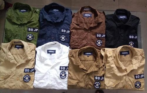 Cotton Men Cargo Shirt