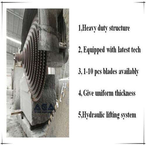 Multidisc Stone Bridge Cutting Machine For Sawing Granite Blocks BladeÂ Size: 2200-2800Mm