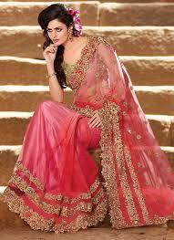 Wedding Sarees - Luxurious Silk Blend Fabric, Elegant Intricate Embroidery and Vibrant Colors