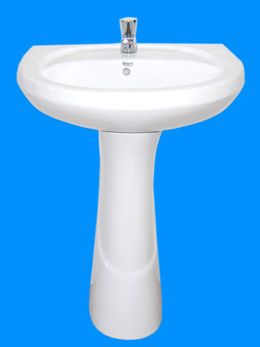 Repose Wash Basin With Pedestal