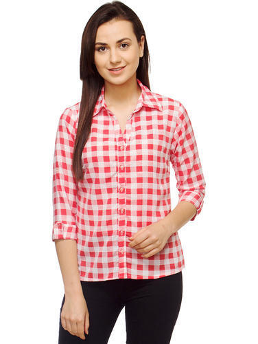 Cotton Ladies Office Wear Shirt