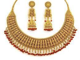 Golden 24 Carat Gold Necklace Set