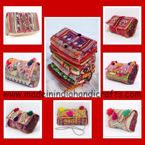 Printed Hand Pouch Pure Silver Oxidized With Red Ruby Gemstone Clutch Purse  at Rs 90/gram in Jaipur