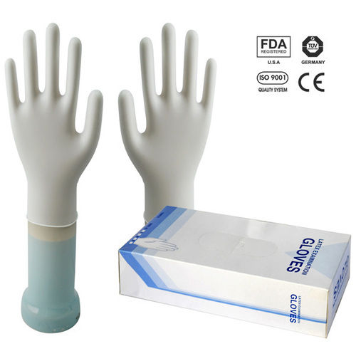 Milky White/ Beige Motex Sterile Latex Gloves