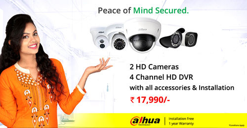 Dahua Cctv 2Hd Camera Combo Packs Camera Pixels: 1Megapixel Megapixel (Mp )