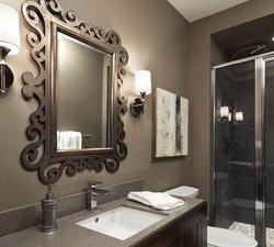 Framed Designer Venetian Mirror For Bathroom