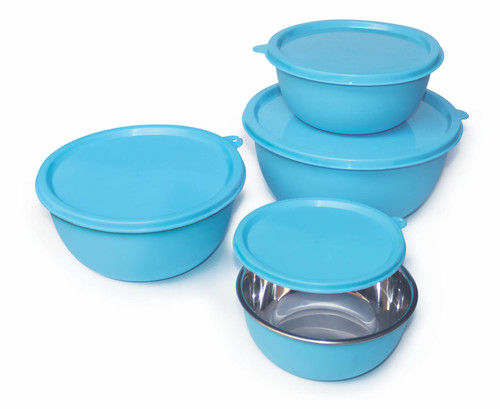 Flora Bowl Set Of 4 With Coloured Lid (Ssp-fl-004)