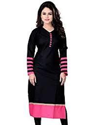 Black Color Full Sleeves Ladies Kurtis Decoration Material: Laces