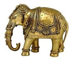 Brass Metal Elephant Figurine