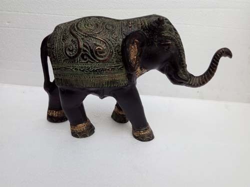 Metal Elephant Decorative Sculpture