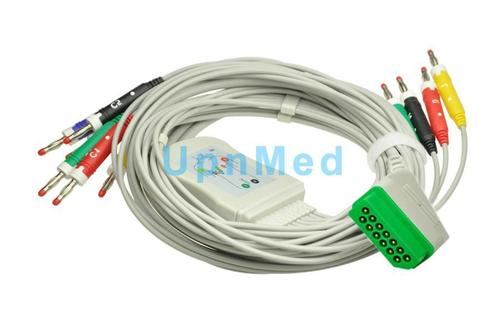 BJ-900P Nihon Kohden 10 lead EKG cable with leadwires