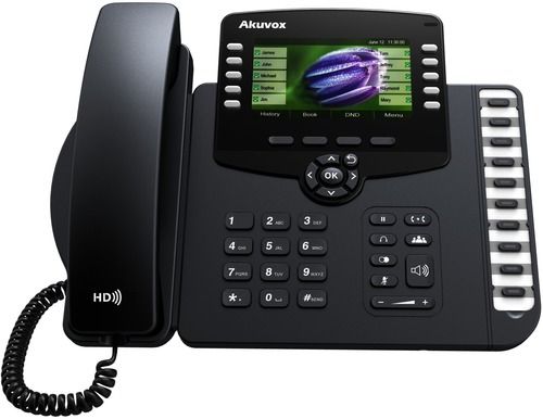 VoIP Phone - 2/3/4/6 SIP Accounts, HD Voice Full Duplex Speakers, 3/5 Way Conference Support, Multiple Audio Codec Options, Echo Cancellation, PoE IEEE802.3af