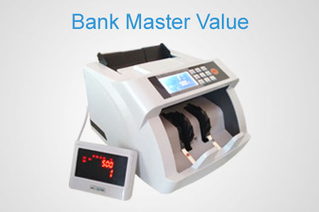 White And Black Bank Master Value Currency Counting Machine