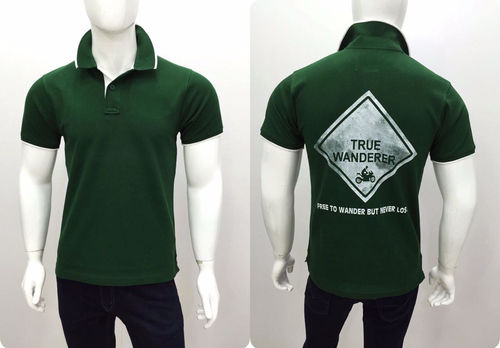 Mens Short Sleeve Polos With Customized Print And Logo 