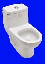 White Residential Toilet Seat (One Piece)