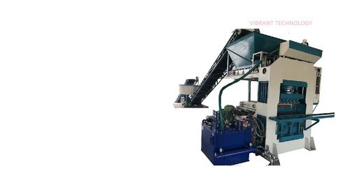 Fly Ash Brick Making Machine - Heavy Hydraulic Press, 40 TON Pressure, 480x300 mm Pallet Size | High Performance, Low Maintenance, Longer Functional Life