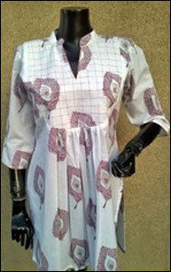 Ladies Hand block prints Cotton Kurties