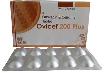 Cefixime 200mg Ofloxacin 200mg Tablets