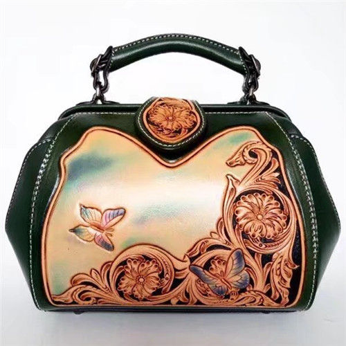 Genuine Leather Hand Engraving Bag