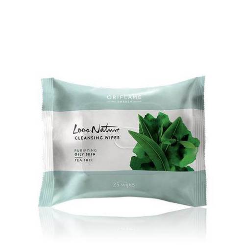 Love Nature Cleansing Wipes Tea Tree