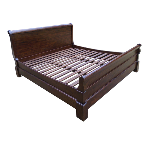 Sleigh Design King Size Bed