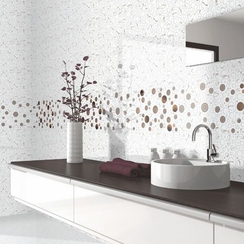 Modern Printed Bathroom Tiles Size: Customized