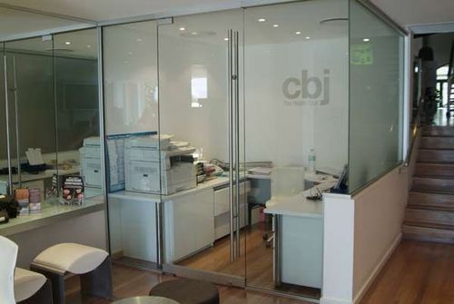 Glass Partition With Door