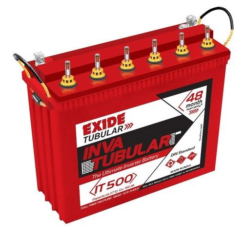 Batteries (Exide) Nominal Voltage: 12 Volt (V)