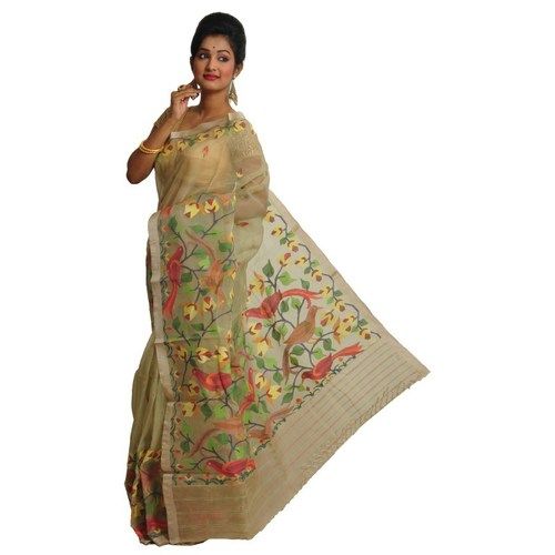 Jamdani Sari Muslin Silk Saree