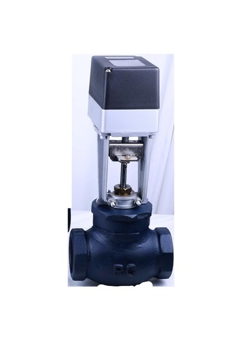 2 Way Motorized Globe Valve - C.I Body, Brass Seating, S.S-304 Spindle, PTFE Gland with Direct Mounting RC Electric Actuator | High Quality Fabrication, Low Maintenance Solution