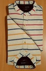 Stripes Men'S Cotton Stylish Shirt