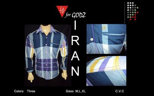 Mens Panel Check Shirt