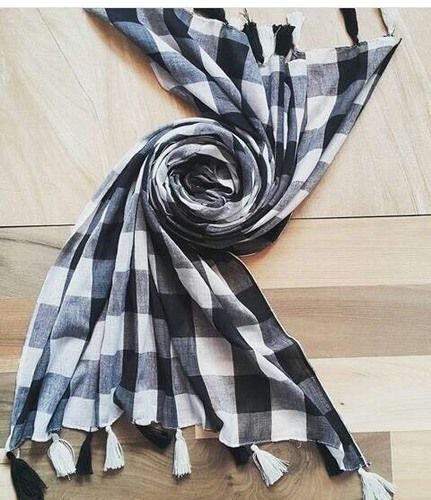 Black And White Checks Stoles