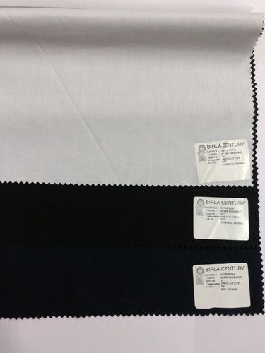 White 100% Cotton Shirting Fabric