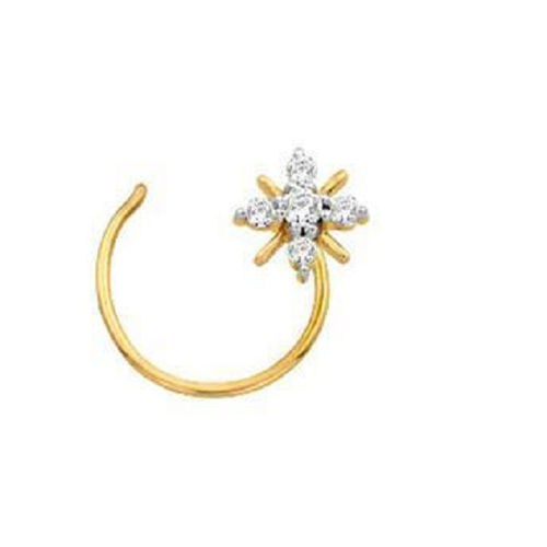 Good Quality Diamonds Nose Pin Weight: 0.500 Grams (G)