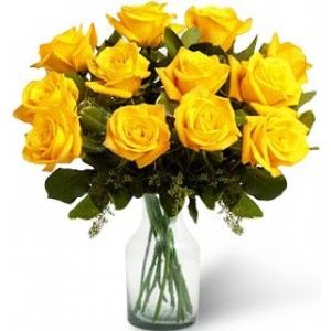 Dozen Yellow Rose Bouquet