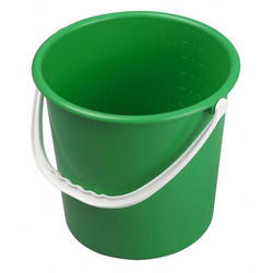 Green Color Plastic Bucket Hardness: Rigid