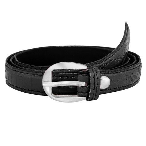 Ladies Leather Black Belt