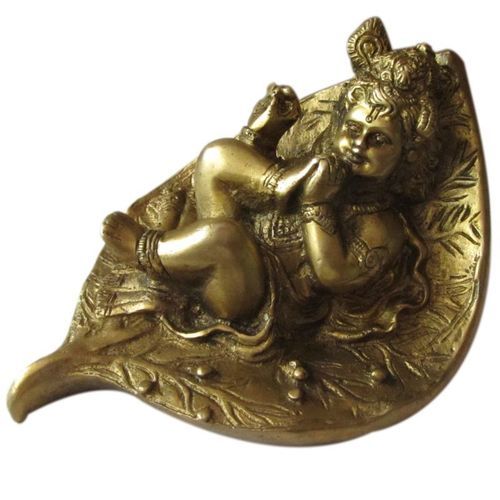Religious Brass Metal Laddu Gopal Statue