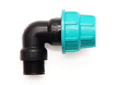 पीपी मेल थ्रेडेड एल्बो