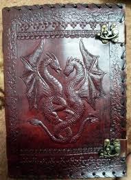 Antic Design Double Lock Embossed Leather Diaries