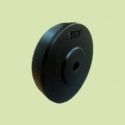 Black Solid Trolley Wheel