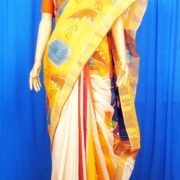 Cotton Hand Paint Saree (N9s Gr Keo W Na Bsr 004)